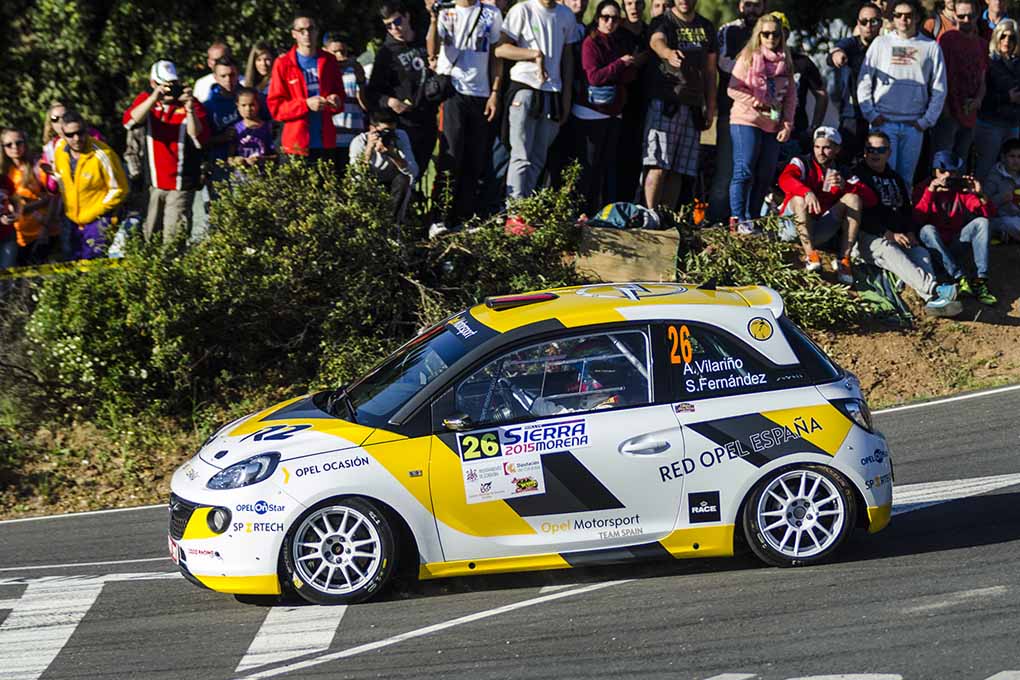 Angela Vilariño en el Rallye Sierra Morena 2015