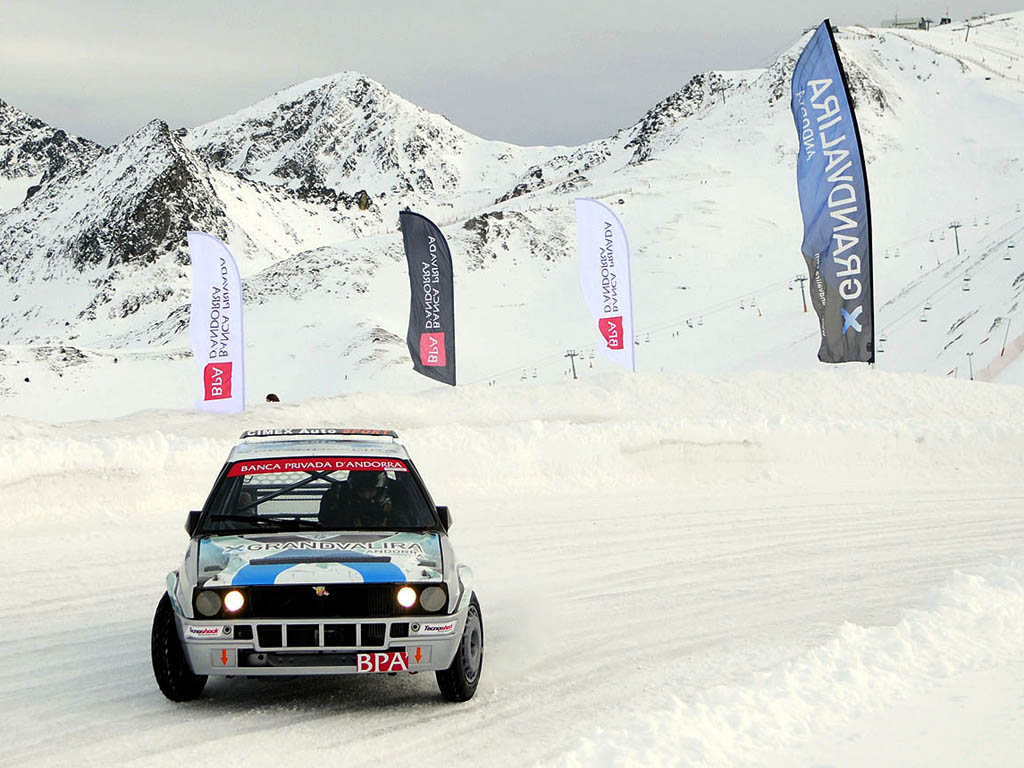 Agusti Albareda con el Lancia Integrale