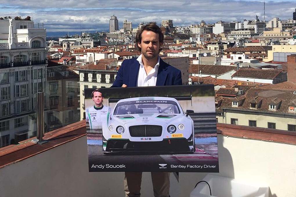andy-soucek Andy Soucek en la presentación de Bentley