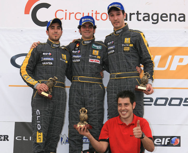 Copa Clio circuitos 2009 podium