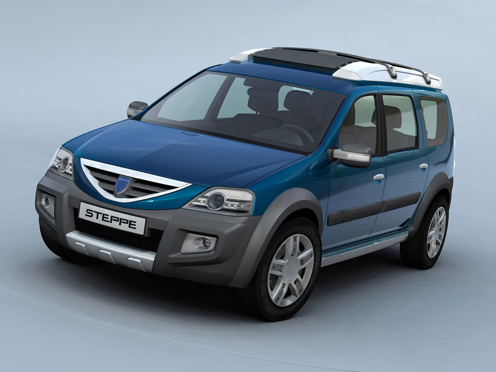 Dacia presentó en el Salón del Automóvil de Ginebra del 2006 el Concept Car Steppe en el que se prefigura un vehículo de evasión con total sencillez