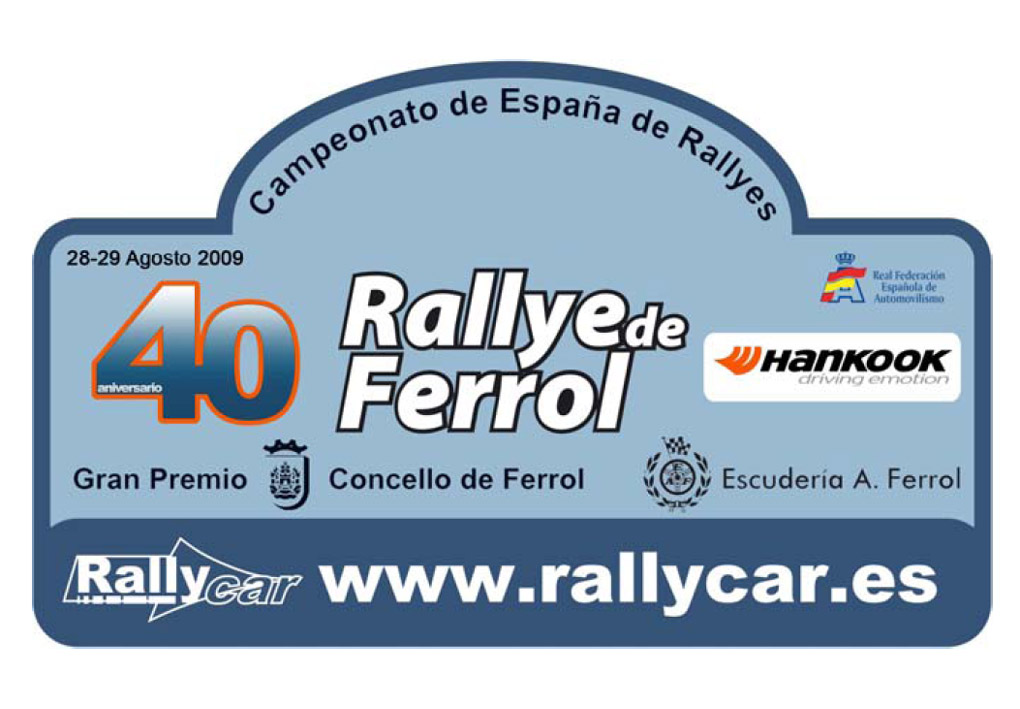Rallye de Ferrol placa