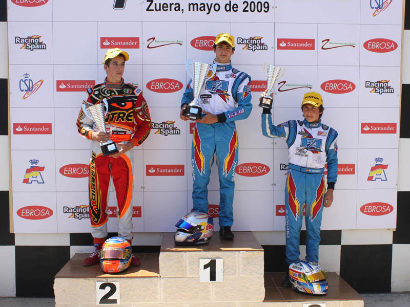 Karting Campeonato España podium