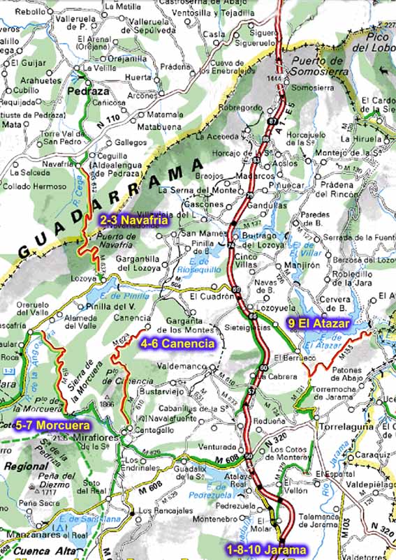 Mapa rallye Madrid 2011