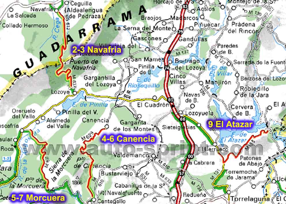 mapa rallye Madrid 2010