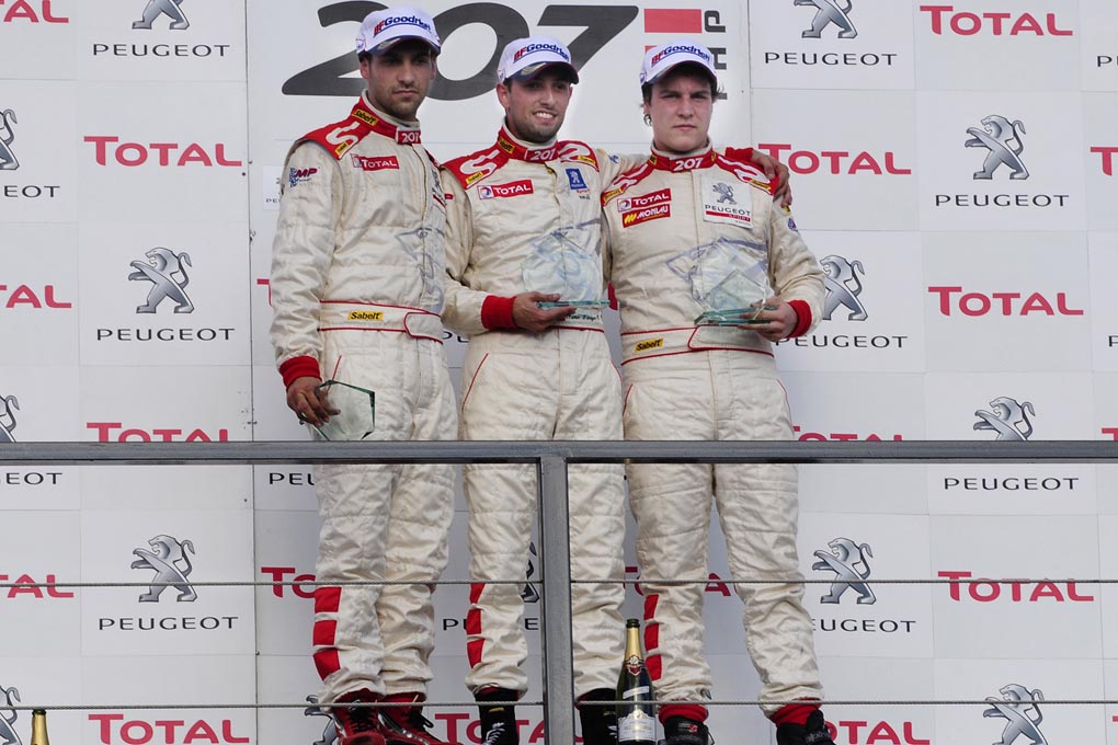 Podium Circuito Navarra Copa Peugeot