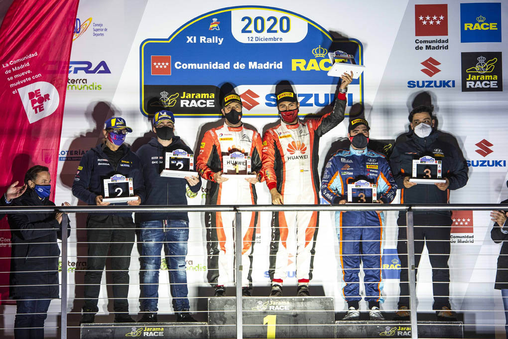 Podium Rally de Madrid 2020