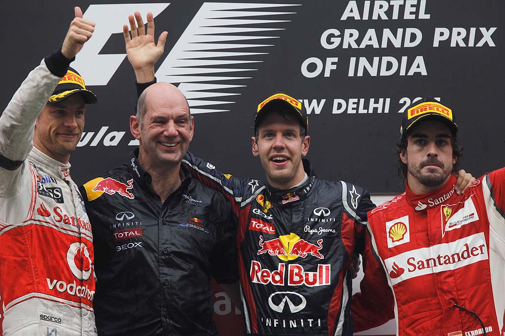 Podium F1 GP India 2011