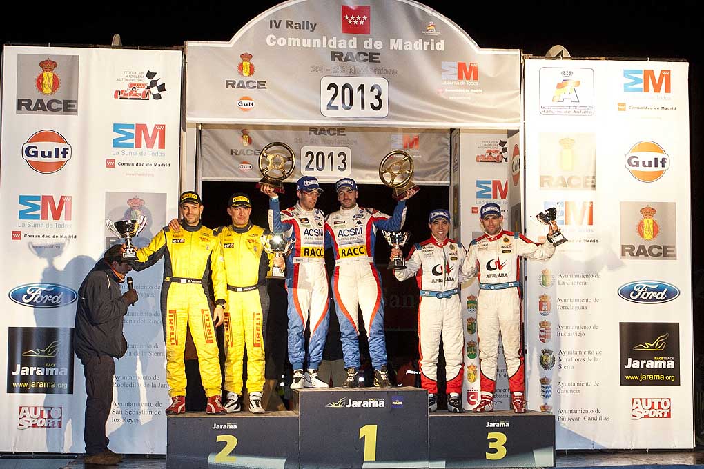 Podium Rallye Madrid 2013