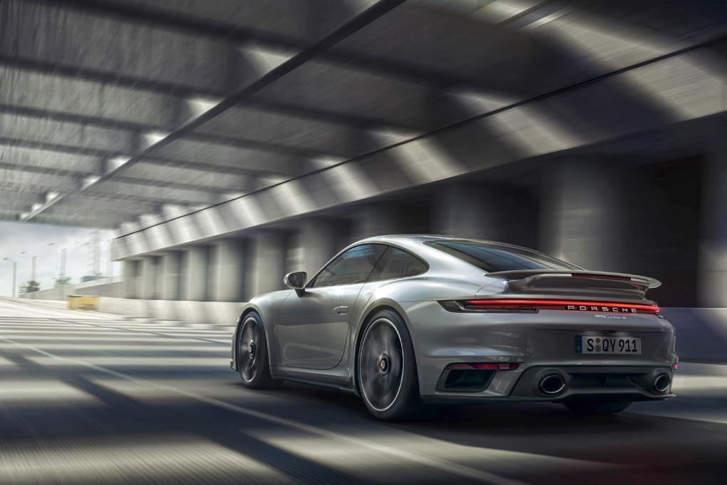 Vista trasera del nuevo Porsche 911