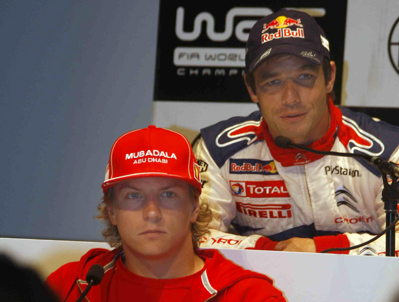 Raikkonen y Sebastien Loeb