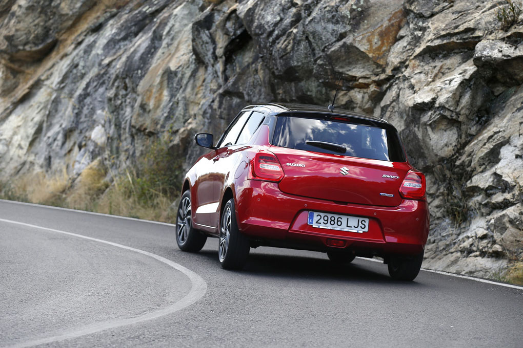 Parte trasera del Suzuki Swift 2020