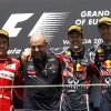 Fernando Alonso, Sebastian Vettel y Mark Webber F1 Valencia 2011