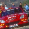 Chus Puras con el Citroen Xsara Rallye Catalunya