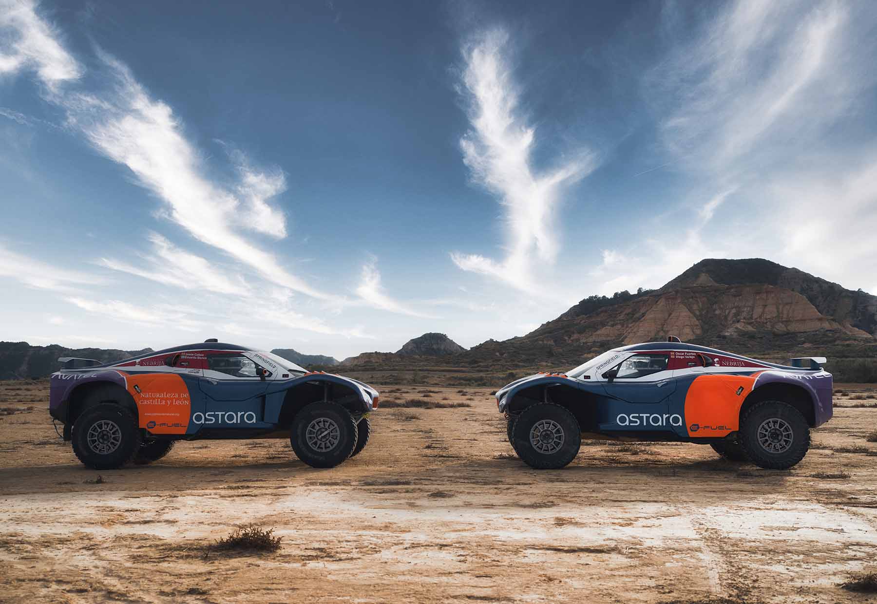 Jesús Calleja y Oscar Fuertes en el Dakar