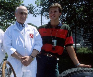 Michael Schumacher y Fangio